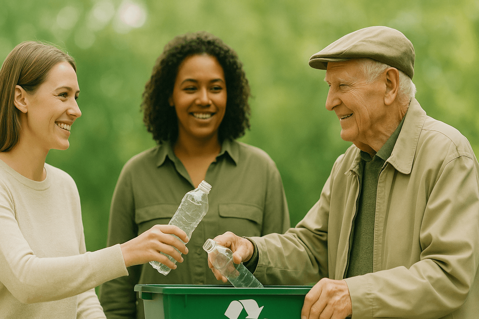 Vrijwilligers helpen in de buurt